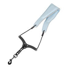 Comfortable Saxophone Harnesses Leathers Padded-Sky Blue