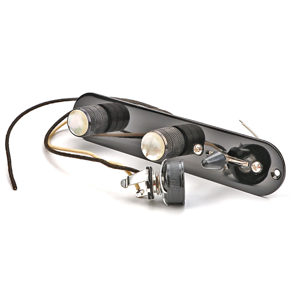 Electric Guitar Prewired Control Plate with 3-Way-Black-image-OPC-PKCC2GY-NEW