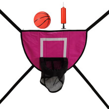 Wall Mount Dunks Rim Hangings Board Small Basketball Set-Pink