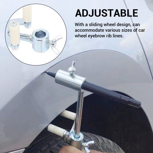Ergonomic Car Wheel Dent Scriber with Adjustable Galvanized Design 2