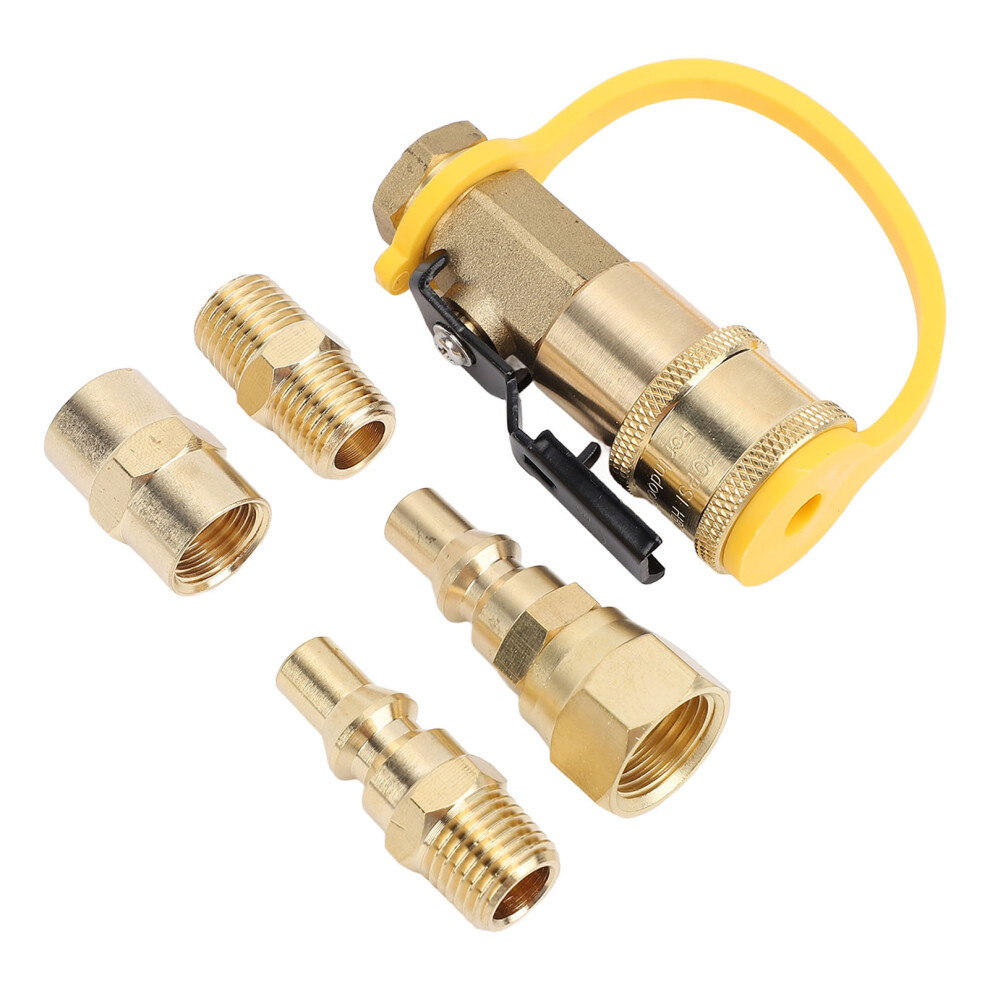6Pcs Brass Rv Quick Connect Adapter Fittings Kit For Trailers & Camping 7621346755572