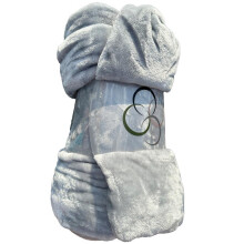 (Silver) Double Fleece Mink Throw, 150cm x 200cm Versatile blanket, Fluffy Soft Throws For Sofa, Chair-Light Weight Throws viral cozy oversized