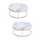 2 Pcs Marble Cake Holder Stand Snack Rack Dessert Plate 7