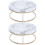 2 Pcs Marble Cake Holder Stand Snack Rack Dessert Plate 5