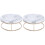 2 Pcs Marble Cake Holder Stand Snack Rack Dessert Plate 2
