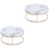 2 Pcs Marble Cake Holder Stand Snack Rack Dessert Plate 3