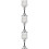 3pcs 22cm Crystal Candlestick Holder 10