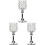3pcs 22cm Crystal Candlestick Holder 4