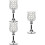 3pcs 22cm Crystal Candlestick Holder 9