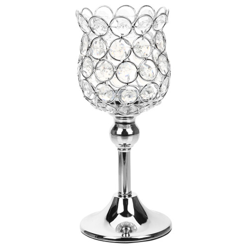 3pcs 22cm Crystal Candlestick Holder 1