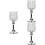 3pcs 22cm Crystal Candlestick Holder 8