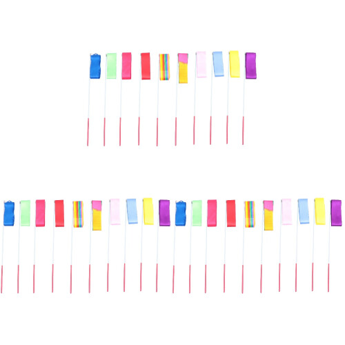 30 Pcs Gymnastics Dance Ribbons Performance Prop 1