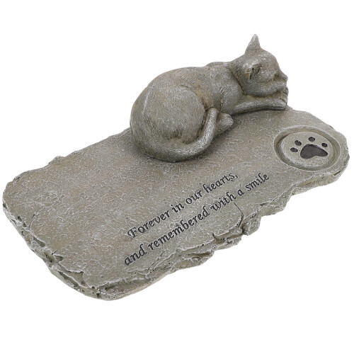 2pcs Cat Memorial Headstone Pet Tribute Stone