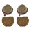 4 Pcs Hand Knitting Hat Set for Photo Props 2