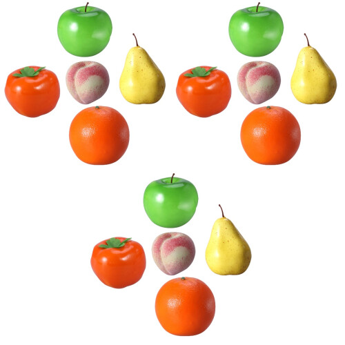 15 Pcs Plastic Simulation Fruit Photo Props Home Kitchen Decor 2
