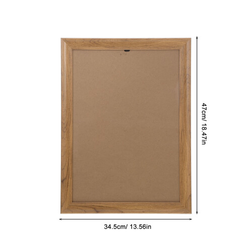 Large Wooden A3 Frame for Wall Mounting Rustic Brown 1