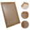 Large Wooden A3 Frame for Wall Mounting Rustic Brown 11