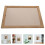 Large Wooden A3 Frame for Wall Mounting Rustic Brown 9