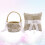 2 Sets Linen Wedding Ring Pillow Lace Bowknot Cushion 11