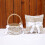 2 Sets Linen Wedding Ring Pillow Lace Bowknot Cushion 8