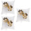 3 Pcs Flower Design Ring Pillow Wedding Ring Holder 7