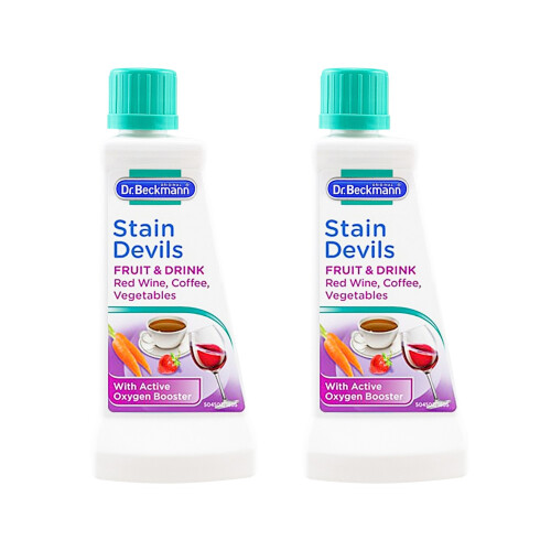 Dr Beckmann Stain Devils Fruit & Drink Coffee Wine Stains Remover Cleaner 50ml x 2