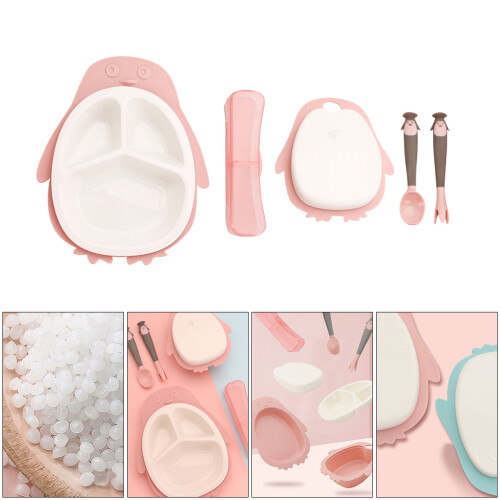 1 Set Divided Plate Bowl for Toddlers Self Feeding Training