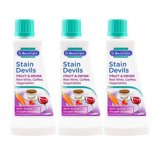 Dr Beckmann Stain Devils Fruit & Drink Coffee Wine Stains Remover Cleaner 50ml x 3