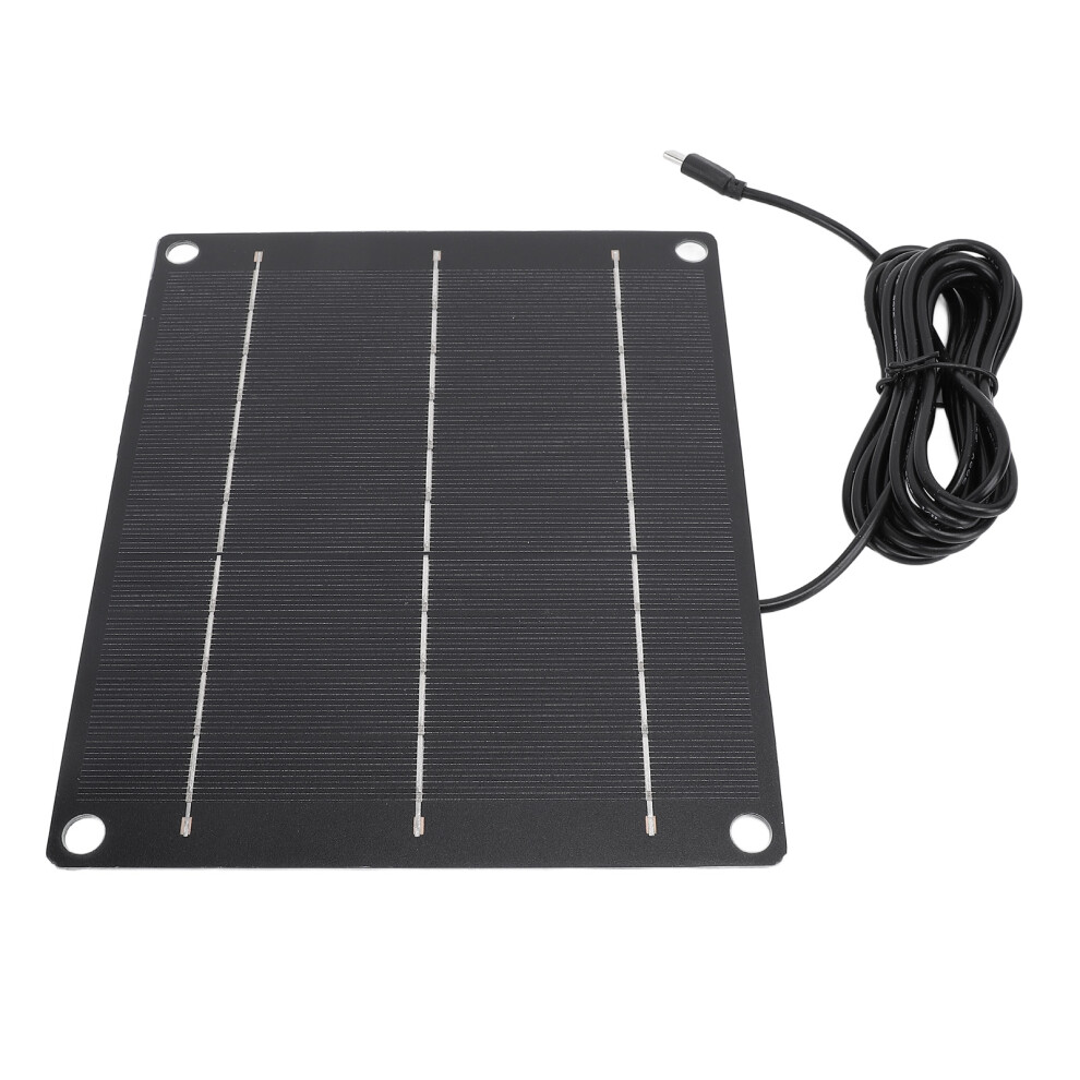 6W Monocrystalline Solar Panel Charger Kit For Phone, Small Fans & Security Cameras 5061346764839