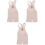 3pcs Newborn Suspender Pants 0-3 Months 3