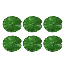 20 Pcs 10cm Simulative Lotus Leaf Duckweed for Pond Fish Tank Aquarium