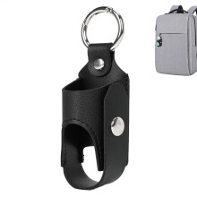 Inhaler Storage Case, Portable PU Leather Inhaler Holder for Travel, Camping, School, Business Trip - Black Color