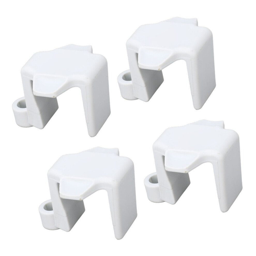 Nylon Boat Bumper Clips For 1-1.25 Inch Square Rails, White 8151346766579