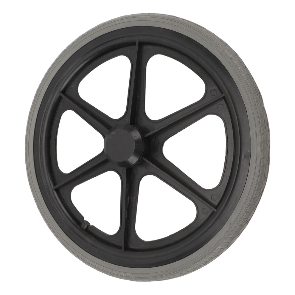 Gray Wheelchair Non-Slip Rubber Tire 35Cm Silent Wear-Resistant Wheel