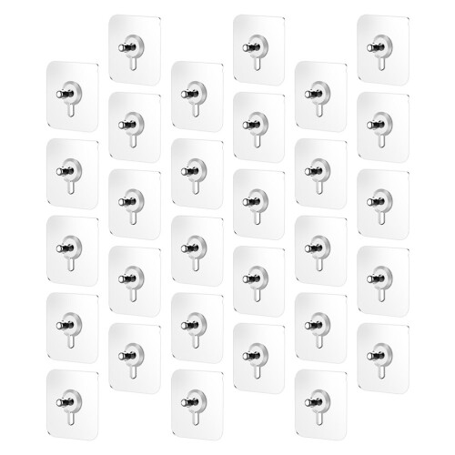 90 Pcs Self-Adhesive Wall Hangers Hanging Nails Hooks