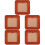 5pcs Square Photo Frame Display Home Decoration No Paperboard 8