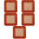 5pcs Square Photo Frame Display Home Decoration No Paperboard 9