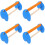 4pcs Bird Perch Parrot Training Stand Cage Grinding Perch 7