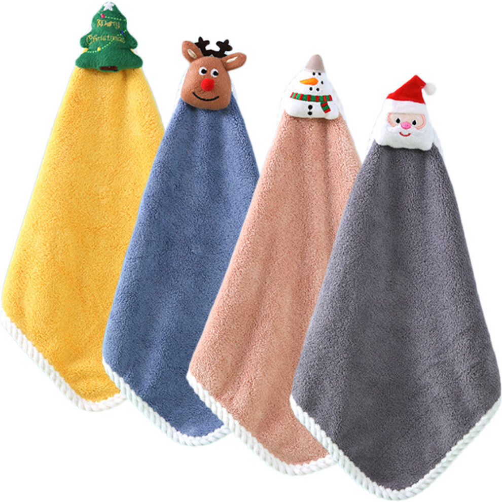 16 Pcs Christmas Hand Towel Kitchen Dishcloth Set-image-OPC-PKCCTPW-NEW