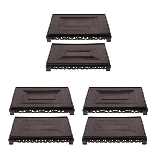 6 Pcs Plastic Plant Stand Riser Display Shelf for Crafts Vases 2