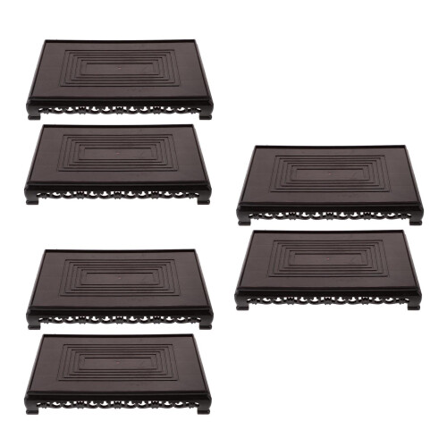 6 Pcs Plastic Plant Stand Riser Display Shelf for Crafts Vases 1