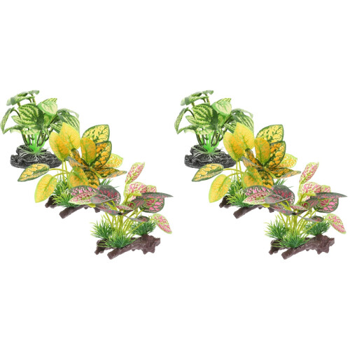 6 Pcs Fake Water Plants Aquarium Artificial Decors 1