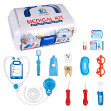 Kids Doctor Kit 15pcs including Taper File Glasses Toothpaste & Role-Play Toys