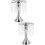 2 Pcs Wedding Candlestick Crystal Candleholder Flower Rack 7