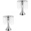 2 Pcs Wedding Candlestick Crystal Candleholder Flower Rack 3