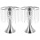 2 Pcs Wedding Candlestick Crystal Candleholder Flower Rack 2