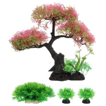 4 Sets Underwater Plant Kit Aquarium Fake Plants Decor
