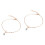 2pcs Diamond Anklets Bowknot Ankle Chain for Woman 4