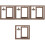 4pcs Double Sided Rotating Wood Picture Frame with Lamp 5
