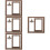4pcs Double Sided Rotating Wood Picture Frame with Lamp 9